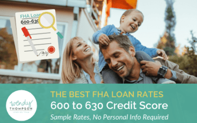 Best FHA Loan Rates with 600-630 Credit Score