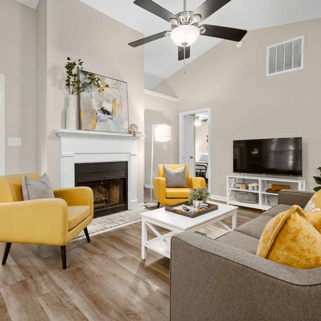 Family Room Upgraded with Cash Out Refinance by Wendy Thompson Lending Team.